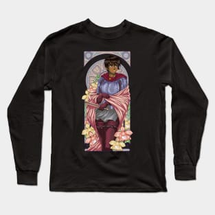 Art Nouveau of a Beautiful Warrior (Alternate) Long Sleeve T-Shirt